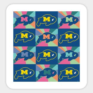 Milby Pop Art Grid Mod 2 Sticker